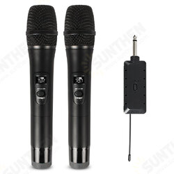 E8 2 Wireless Microphone VHF Professional Mic Transmitter Receiver DJ For Square Speaker Mixer Live Sound Card K Song Karaoke E8 2 Wireless Microphone VHF Professional Mic Transmitter Receiver DJ For Square Speaker Mixer Live Sound Card K Song Karaoke