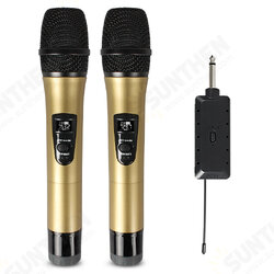 E8 2 Wireless Microphone VHF Professional Mic Transmitter Receiver DJ For Square Speaker Mixer Live Sound Card K Song Karaoke E8 2 Wireless Microphone VHF Professional Mic Transmitter Receiver DJ For Square Speaker Mixer Live Sound Card K Song Karaoke