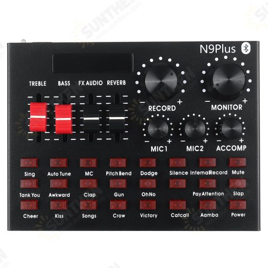 N9 Professional Sound Card + BM800 Recording Condenser Microphone kit with Shock Mount