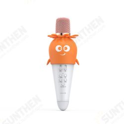 K5 Children's Wireless Bluetooth Condenser Microphone Karaoke Stereo Mic Carrot Design for Smartphone PC K5 Children's Wireless Bluetooth Condenser Microphone Karaoke Stereo Mic Carrot Design for Smartphone PC