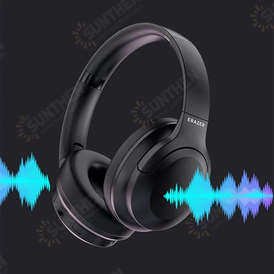 ERAZER L7 wireless Headphone bluetooth 5.1 40mm Dynamic Driver Enhanced Bass 400mAh Battery ENC HD Calls Soft Wear Sports Gaming Headset ERAZER L7 wireless Headphone bluetooth 5.1 40mm Dynamic Driver Enhanced Bass 400mAh Battery ENC HD Calls Soft Wear Sports Gaming Headset