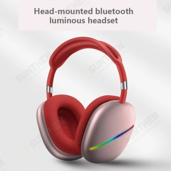 MAX10 MAX11 bluetooth Wireless Headphones HiFi Bass Stereo Game RGB Light TF FM Music Cool Sport Earphones with Mic