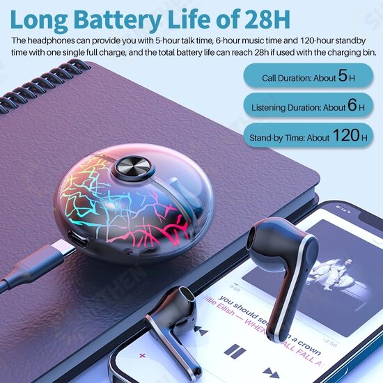 ME-62 Pro TWS bluetooth 5.0 Earbuds Colorful Light AAC Bass Low Latency Long Battery Life Waterproof Headphones with Mic ME-62 Pro TWS bluetooth 5.0 Earbuds Colorful Light AAC Bass Low Latency Long Battery Life Waterproof Headphones with Mic