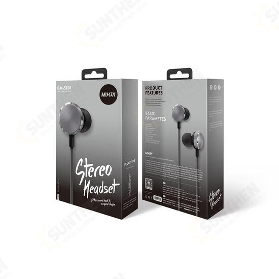 GM-ST01 Metal 3.5mm In-ear Earphone Bass Hybrid Stereo Headphone with Mic for iPhone Samsung GM-ST01 Metal 3.5mm In-ear Earphone Bass Hybrid Stereo Headphone with Mic for iPhone Samsung
