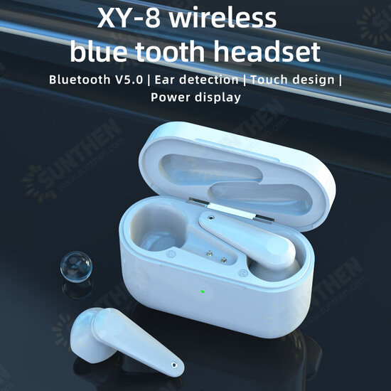 XY-8 bluetooth Earphone TWS Ture Wireless Noise Reduction Waterproof 3D Stereo Sound Black Technical Technology Volume Control Headphone