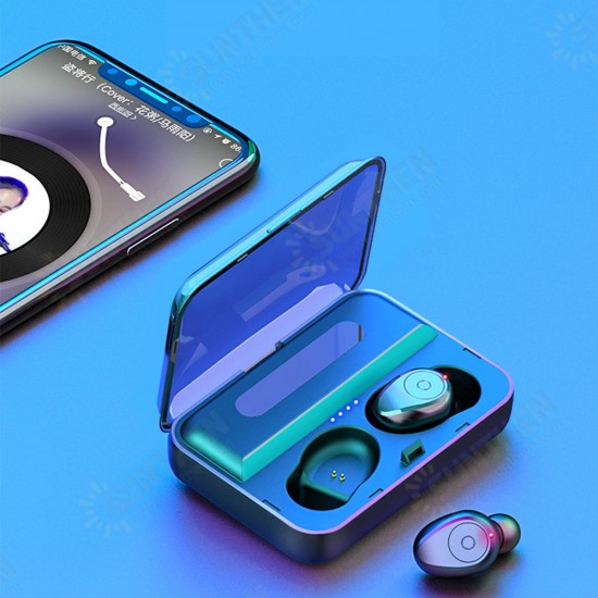 Mini Dual bluetooth 5.0 TWS Wireless Stereo Earphone Noise Reduction Light Display Headphones for Mini Dual bluetooth 5.0 TWS Wireless Stereo Earphone Noise Reduction Light Display Headphones for