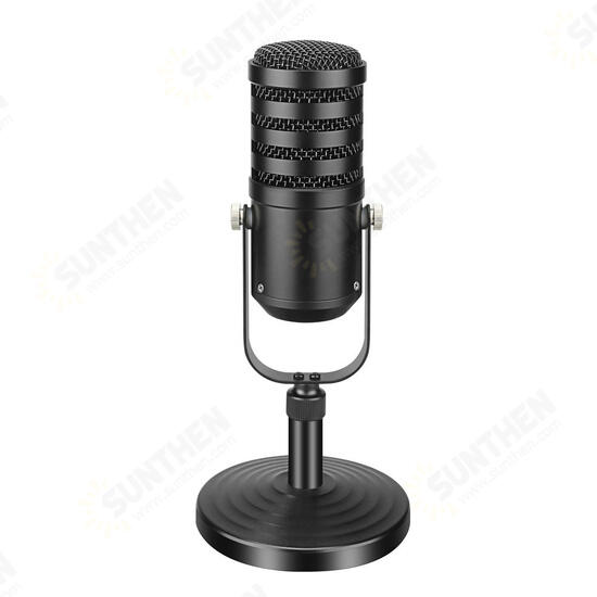 USB Condenser Microphone Metal Recording Mic for Computer Podcasting Interviews Field Recordings Conference Calls