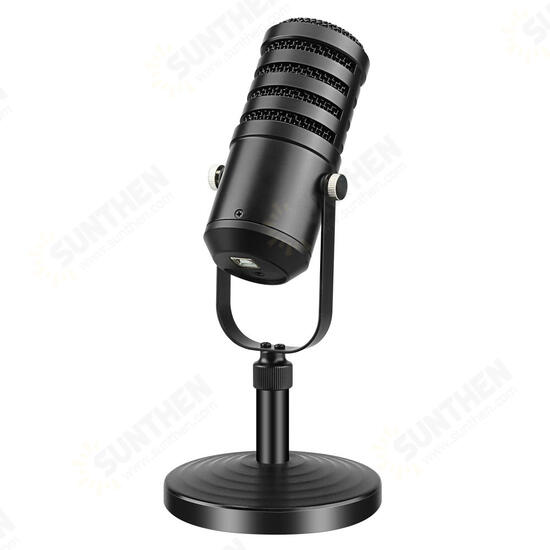 USB Condenser Microphone Metal Recording Mic for Computer Podcasting Interviews Field Recordings Conference Calls