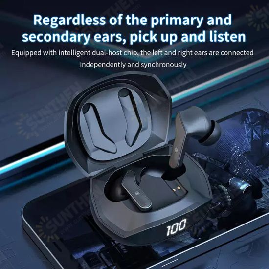 T33 TWS Earphone Low Latency Touch Control 7H Battery Life Gaming Headphone With Mic T33 TWS Earphone Low Latency Touch Control 7H Battery Life Gaming Headphone With Mic