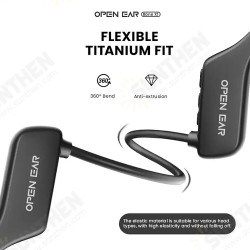 X1 Bone Conduction Earphone bluetooth V5.2 360° Flexible 180mAh Battery IPX5 Waterproof 29g Sports Earhook Headset X1 Bone Conduction Earphone bluetooth V5.2 360° Flexible 180mAh Battery IPX5 Waterproof 29g Sports Earhook Headset