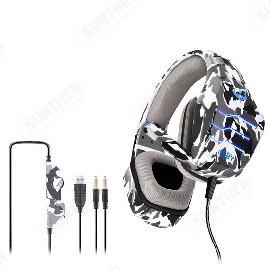 GT87 Wired Gaming Headset E-Sports with Microphone LED Stereo Surround HiFi Headphone for PC Laptop Gamer GT87 Wired Gaming Headset E-Sports with Microphone LED Stereo Surround HiFi Headphone for PC Laptop Gamer