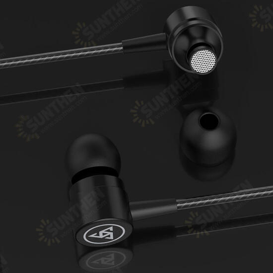 PTM D1 Stereo Bass Sport Earphone Volume Control Metal In-ear Headphone with Mic PTM D1 Stereo Bass Sport Earphone Volume Control Metal In-ear Headphone with Mic