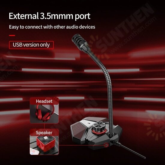 JK 360 Degree Bending Professional Desktop Microphone With Stand for Gaming Singing Conference, for Mobile USB Desktop Microphone JK 360 Degree Bending Professional Desktop Microphone With Stand for Gaming Singing Conference, for Mobile USB Desktop Microphone