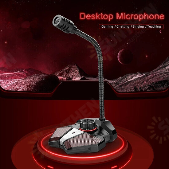 JK 360 Degree Bending Professional Desktop Microphone With Stand for Gaming Singing Conference, for Mobile USB Desktop Microphone JK 360 Degree Bending Professional Desktop Microphone With Stand for Gaming Singing Conference, for Mobile USB Desktop Microphone