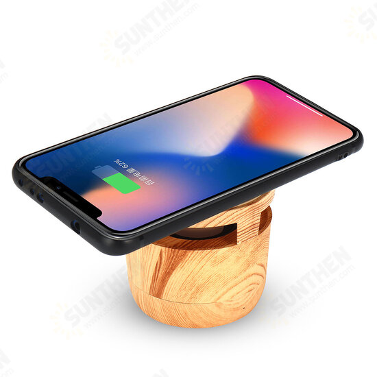Portable 5W 2-in-1 Wireless Charger bluetooth Hifi Stereo Speaker Music Player Built-in 300mA Battery Portable 5W 2-in-1 Wireless Charger bluetooth Hifi Stereo Speaker Music Player Built-in 300mA Battery