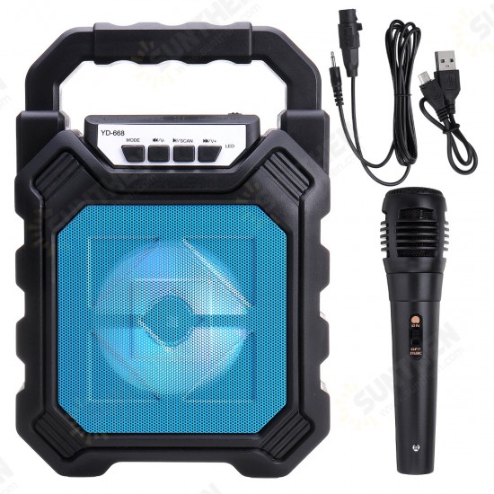Portable 60Hz-15KHz 2400 mAh Rechargeable bluetooth 4.2+EDR Speaker FM Radio MP3 High-power Subwoofer Portable 60Hz-15KHz 2400 mAh Rechargeable bluetooth 4.2+EDR Speaker FM Radio MP3 High-power Subwoofer