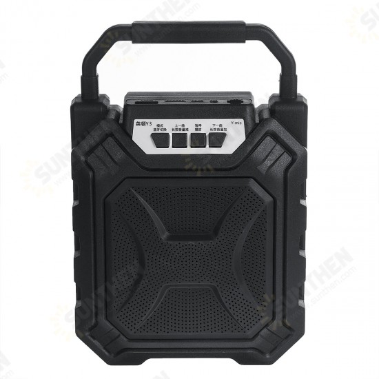 Portable 60Hz-15KHz Bluetooth 5.0 Wireless Speaker 3000mAh Rechargeable High-power Subwoofer Support FM Radio AUX Audio Input