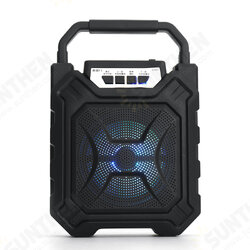 Portable 60Hz-15KHz Bluetooth 5.0 Wireless Speaker 3000mAh Rechargeable High-power Subwoofer Support FM Radio AUX Audio Input Portable 60Hz-15KHz Bluetooth 5.0 Wireless Speaker 3000mAh Rechargeable High-power Subwoofer Support FM Radio AUX Audio Input