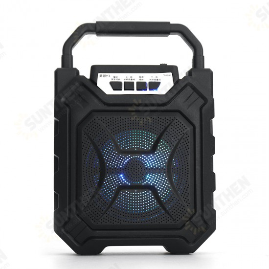 Portable 60Hz-15KHz Bluetooth 5.0 Wireless Speaker 3000mAh Rechargeable High-power Subwoofer Support FM Radio AUX Audio Input