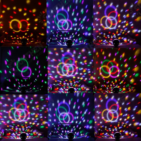 Portable Remote Control RGB Color Change Voice Control LED Disco Light Support U Disk Playback Portable Remote Control RGB Color Change Voice Control LED Disco Light Support U Disk Playback