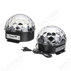 Portable Remote Control RGB Color Change Voice Control LED Disco Light Support U Disk Playback