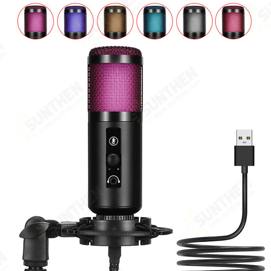 Professional LED RGB USB Condenser Microphone Stand Set For Computer Laptop Professional LED RGB USB Condenser Microphone Stand Set For Computer Laptop