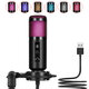 Professional LED RGB USB Condenser Microphone Stand Set For Computer Laptop Professional LED RGB USB Condenser Microphone Stand Set For Computer Laptop