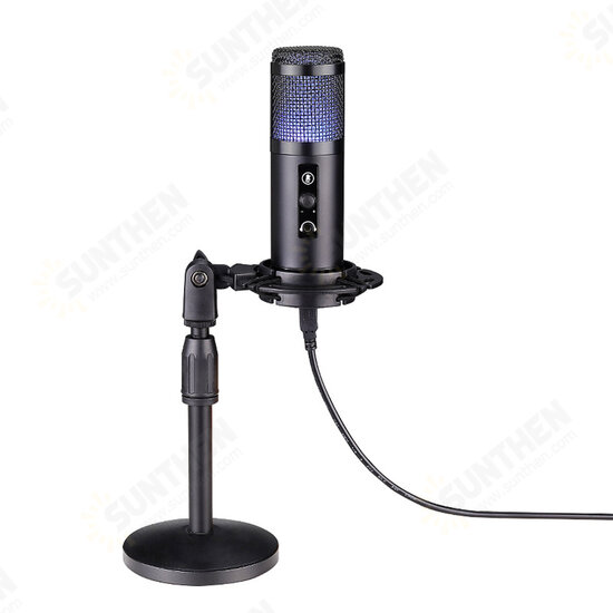 Professional LED RGB USB Condenser Microphone Stand Set For Computer Laptop Professional LED RGB USB Condenser Microphone Stand Set For Computer Laptop
