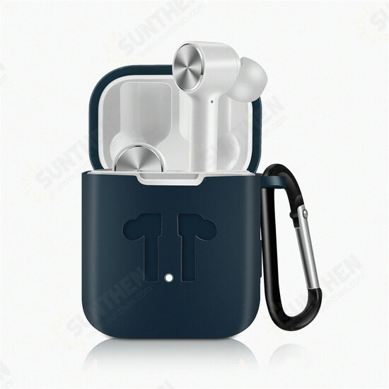 Protective Cover Silicone Storage Case With Hook for Air TWS Earphone Protective Cover Silicone Storage Case With Hook for Air TWS Earphone