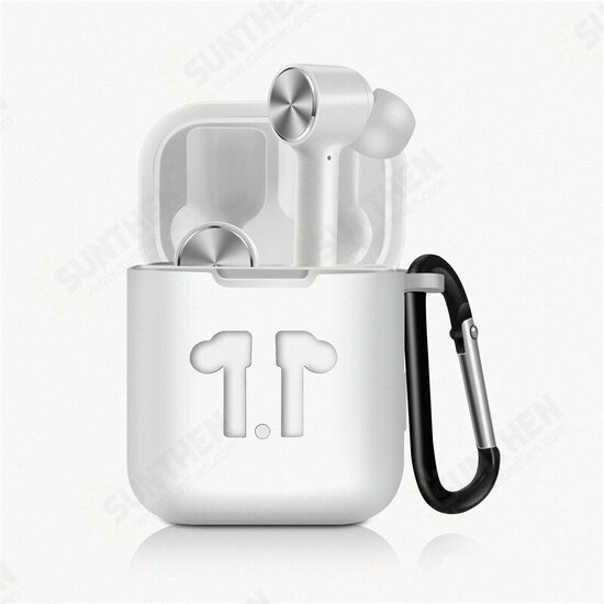 Protective Cover Silicone Storage Case With Hook for Air TWS Earphone Protective Cover Silicone Storage Case With Hook for Air TWS Earphone