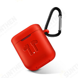 Protective Cover Silicone Storage Case With Hook for Air TWS Earphone