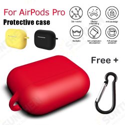 Pure Soft Silicone Shockproof Earphone Storage Case Cover with Keychain for Apple Airpods Pro Pure Soft Silicone Shockproof Earphone Storage Case Cover with Keychain for Apple Airpods Pro