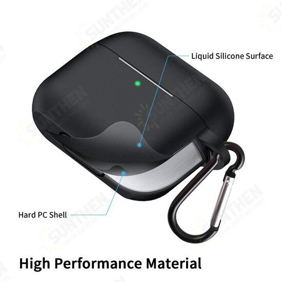 Pure Soft Silicone Shockproof Earphone Storage Case Cover with Keychain for Apple Airpods Pro Pure Soft Silicone Shockproof Earphone Storage Case Cover with Keychain for Apple Airpods Pro