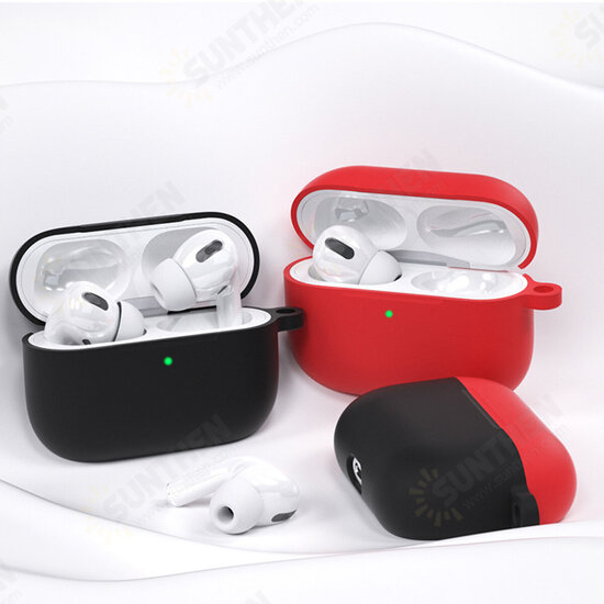 Pure Soft Silicone Shockproof Earphone Storage Case Cover with Keychain for Apple Airpods Pro Pure Soft Silicone Shockproof Earphone Storage Case Cover with Keychain for Apple Airpods Pro