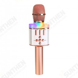 Q136 LED Wireless Bluetooth Handheld Karaoke Microphone HIFI Speaker KTV Player Mic Party Q136 LED Wireless Bluetooth Handheld Karaoke Microphone HIFI Speaker KTV Player Mic Party