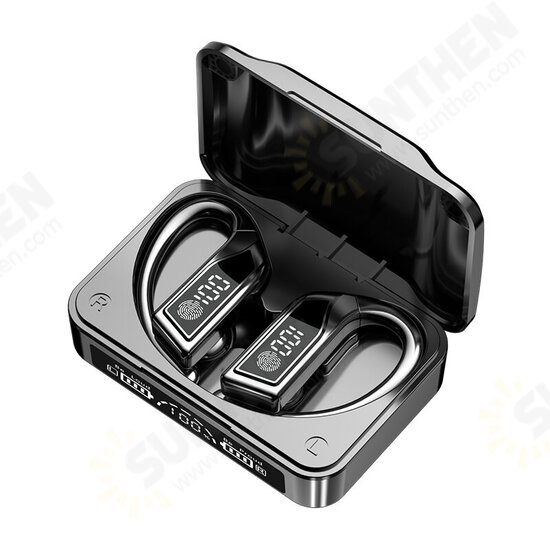 Q8 TWS bluetooth 5.2 Earphone HiFi Stereo Panoramic Sound 8mm Moving Coil Unit CVC Noise Cancelling IPX7 Waterproof LED Digital Display Call Broadcast In-ear Earhook Sports Headphone with Mic Q8 TWS bluetooth 5.2 Earphone HiFi Stereo Panoramic Sound 8mm Moving Coil Unit CVC Noise Cancelling IPX7 Waterproof LED Digital Display Call Broadcast In-ear Earhook Sports Headphone with Mic