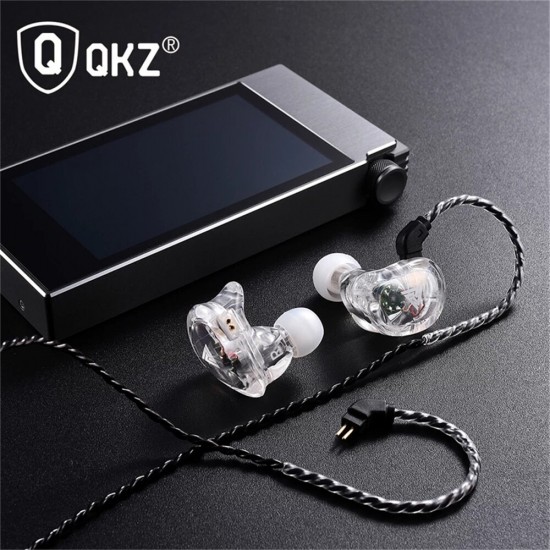 VK1 Wired Earphone HIFI Bass 11MM Dual Dynamic Earbuds 3.5MM In-Ear DJ Monito Running Sports Headset with HD Mic
