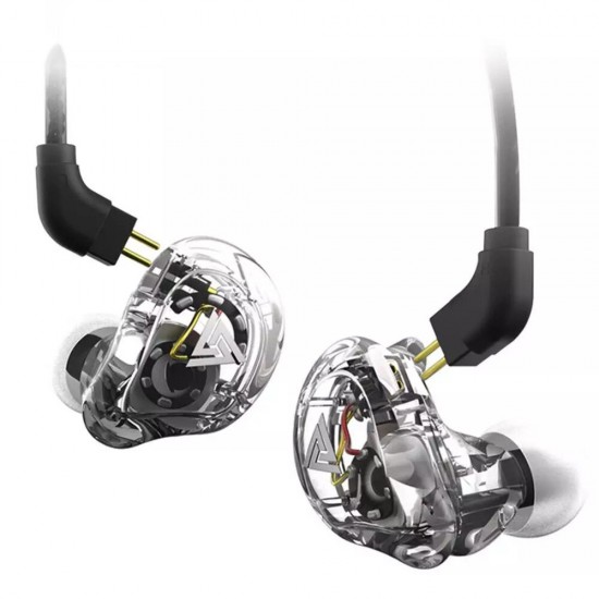 VK1 Wired Earphone HIFI Bass 11MM Dual Dynamic Earbuds 3.5MM In-Ear DJ Monito Running Sports Headset with HD Mic