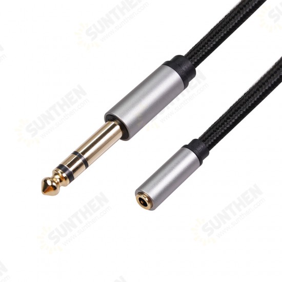 3662A Audio Conversion Cable 6.35mm Male to 3.5mm Female 0.3/1.5/3m Audio Adapter Line