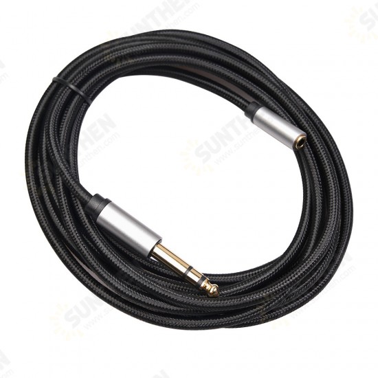 3662A Audio Conversion Cable 6.35mm Male to 3.5mm Female 0.3/1.5/3m Audio Adapter Line