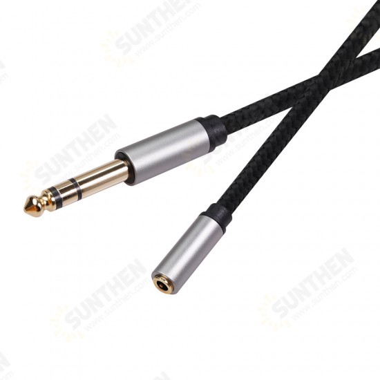 3662A Audio Conversion Cable 6.35mm Male to 3.5mm Female 0.3/1.5/3m Audio Adapter Line