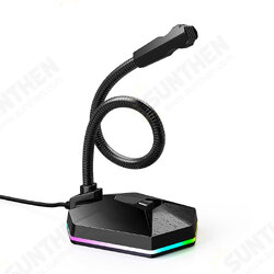 RGB Computer Microphone Wired Microphone Gaming Microphone Desktop Laptop USB Microphone for Podcast Video Game RGB Computer Microphone Wired Microphone Gaming Microphone Desktop Laptop USB Microphone for Podcast Video Game