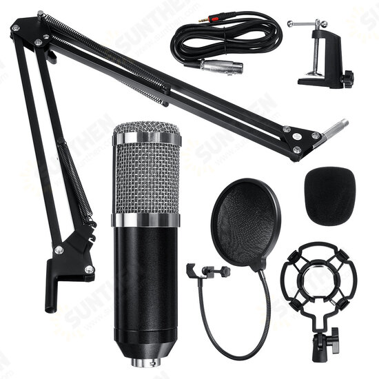 RODD Condenser Microphone Live Broadcast Mic Computer Karaoke Large Diaphragm with Bracket for Youtube RODD Condenser Microphone Live Broadcast Mic Computer Karaoke Large Diaphragm with Bracket for Youtube