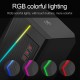 GS520 RGB Game Speaker Anvil Aux 3.5mm Stereo Surround Music Soundbar for Computer 2.0 PC Home Notebook TV Loudspeaker