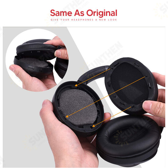 Replacement Earpads Memory Foam Ear Pads Cushion Repair Parts for Sony WH-1000XM3 WH1000XM3 WH 1000 XM3 Headphones Replacement Earpads Memory Foam Ear Pads Cushion Repair Parts for Sony WH-1000XM3 WH1000XM3 WH 1000 XM3 Headphones