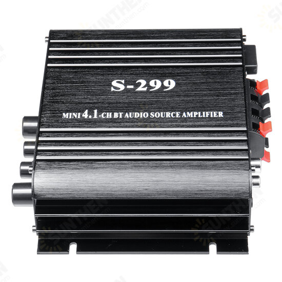 S-299 4x400W bluetooth Power Amplifier 4.1 Channel Hifi Amplifier Home Car Use with Remote Control S-299 4x400W bluetooth Power Amplifier 4.1 Channel Hifi Amplifier Home Car Use with Remote Control