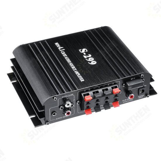 S-299 4x400W bluetooth Power Amplifier 4.1 Channel Hifi Amplifier Home Car Use with Remote Control S-299 4x400W bluetooth Power Amplifier 4.1 Channel Hifi Amplifier Home Car Use with Remote Control