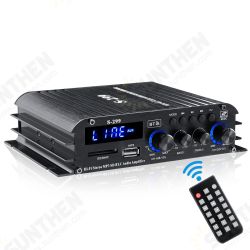 S-299 4x400W bluetooth Power Amplifier 4.1 Channel Hifi Amplifier Home Car Use with Remote Control