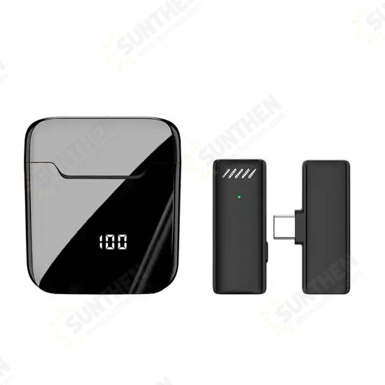 S11 Wireless Lavalier Microphone 300mAh Battery Automatic Noise Reduction for Online Teaching Recording with Charging Case S11 Wireless Lavalier Microphone 300mAh Battery Automatic Noise Reduction for Online Teaching Recording with Charging Case