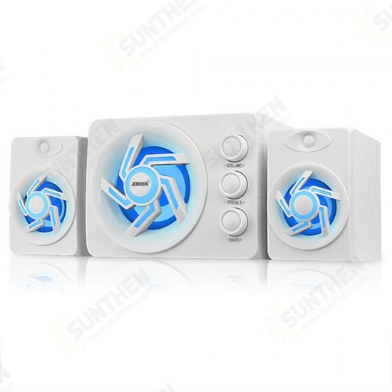 D-209 Mini Portable bluetooth 2.1 channel Subwoofer Colorful Lights Computer Speaker for Desktop Laptop TV PC D-209 Mini Portable bluetooth 2.1 channel Subwoofer Colorful Lights Computer Speaker for Desktop Laptop TV PC